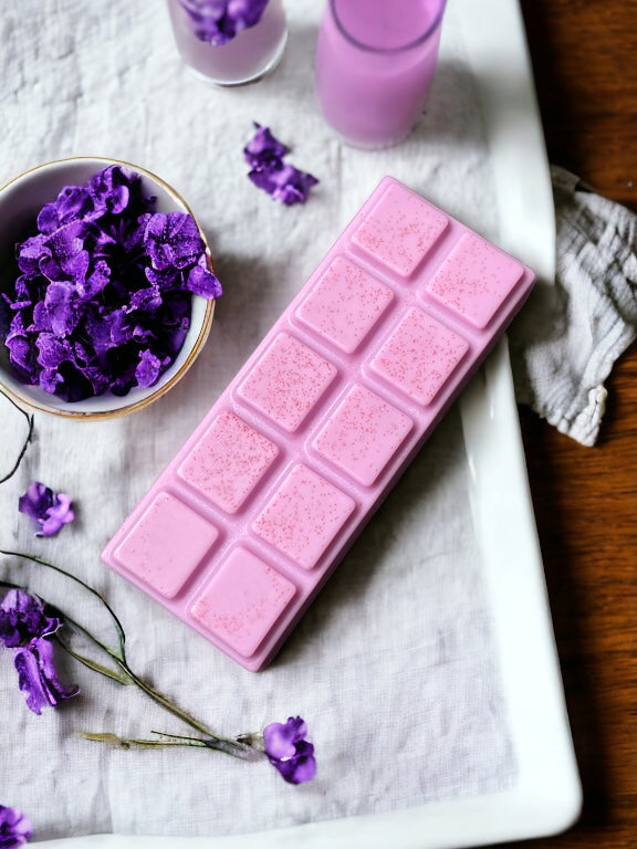 Geparfumeerde violette fondant