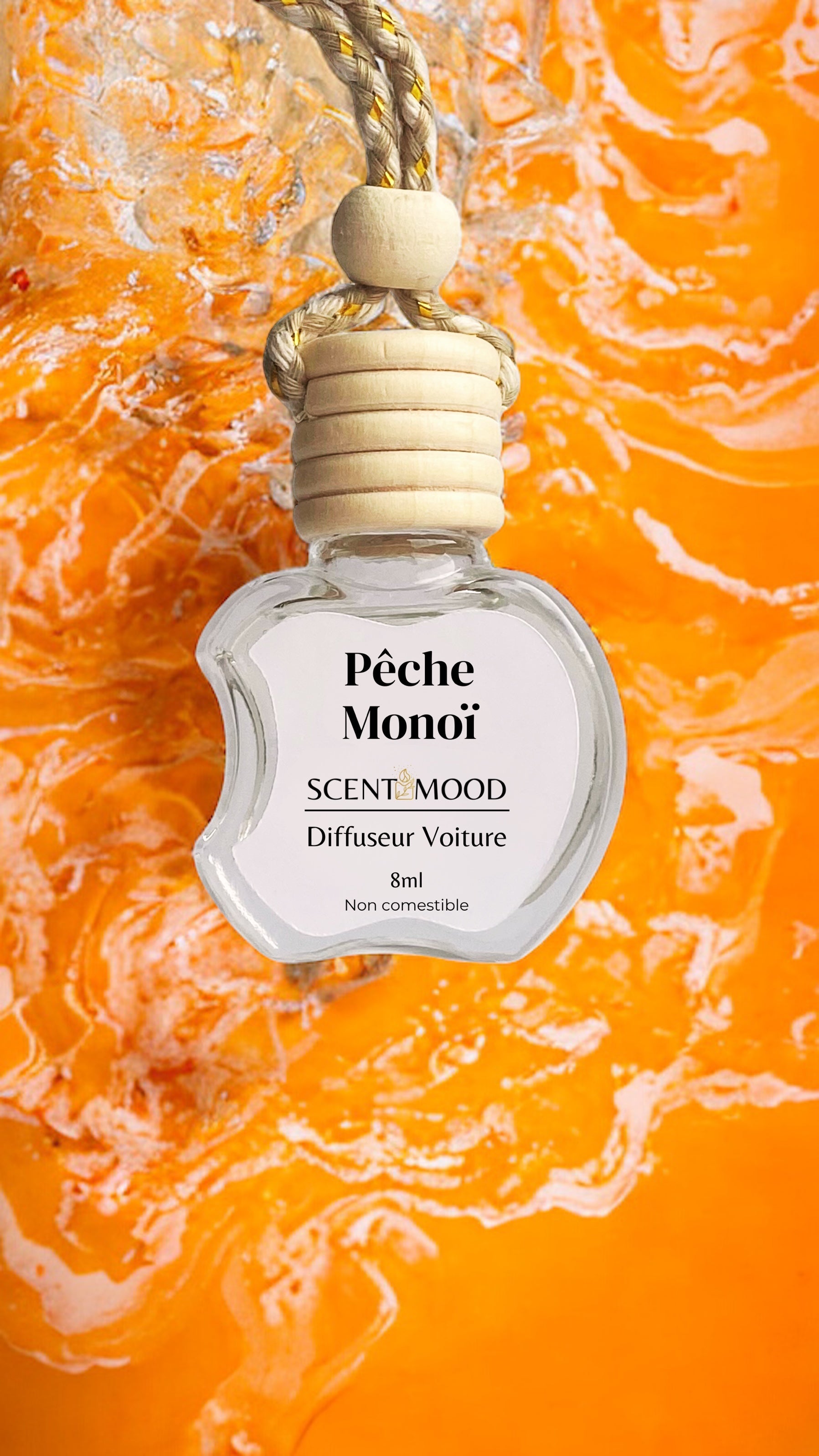 Diffuseur voiture Pêche Monoï 8ml