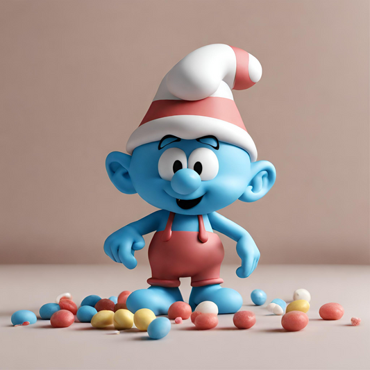 Mini Fondant Parfumé Bonbon Blue Smurf